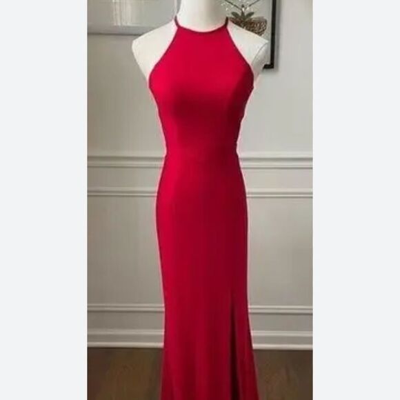 Sherri Hill red open back gown - Picture 1 of 8